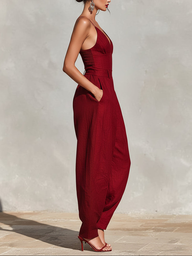 Clara High-Waisted Jumpsuit