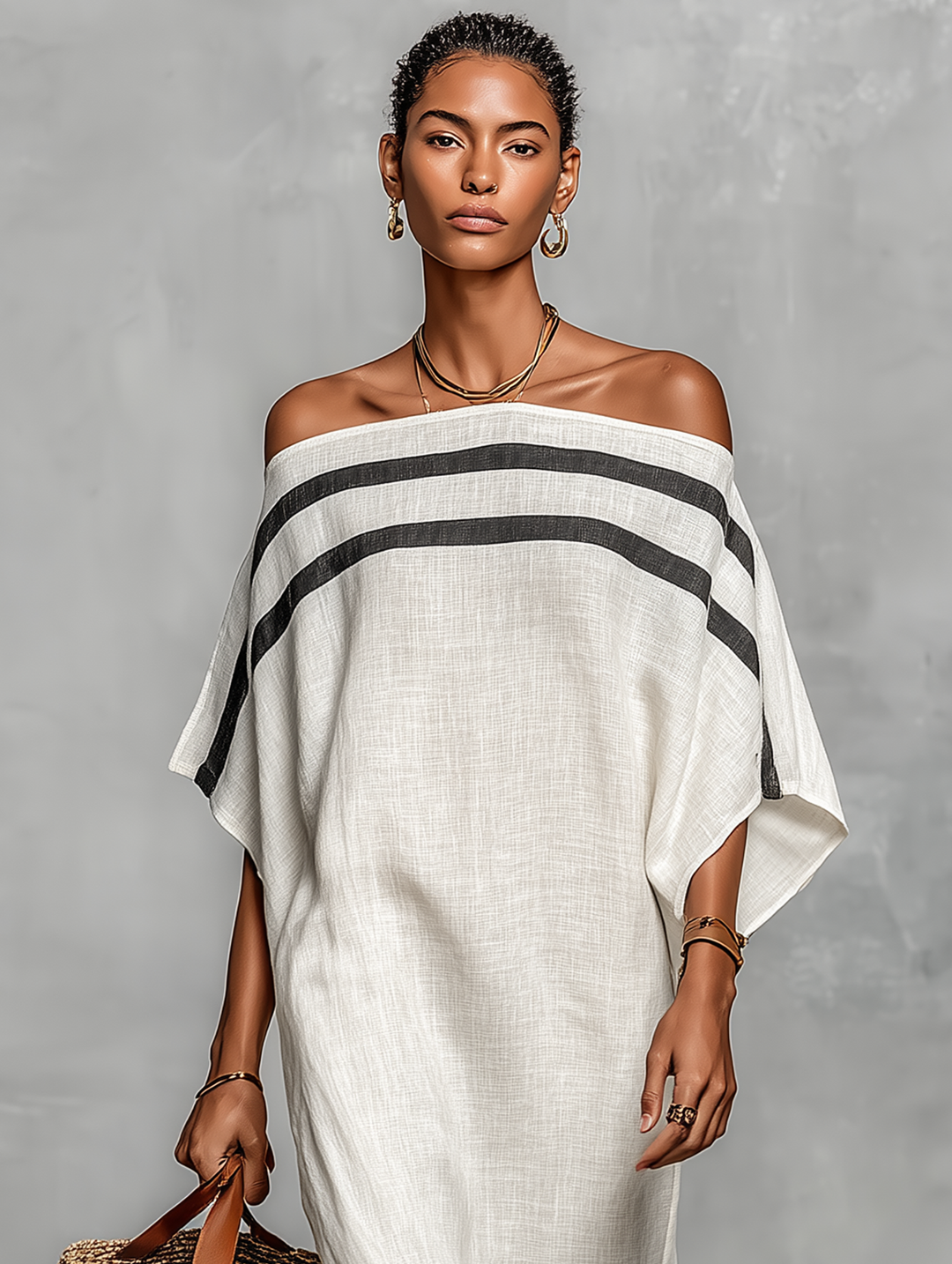 Ella |  Maxi Dress with Off-the-Shoulder Neckline