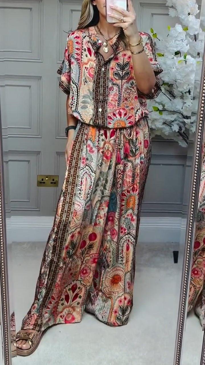 Seren Printed Casual Suit