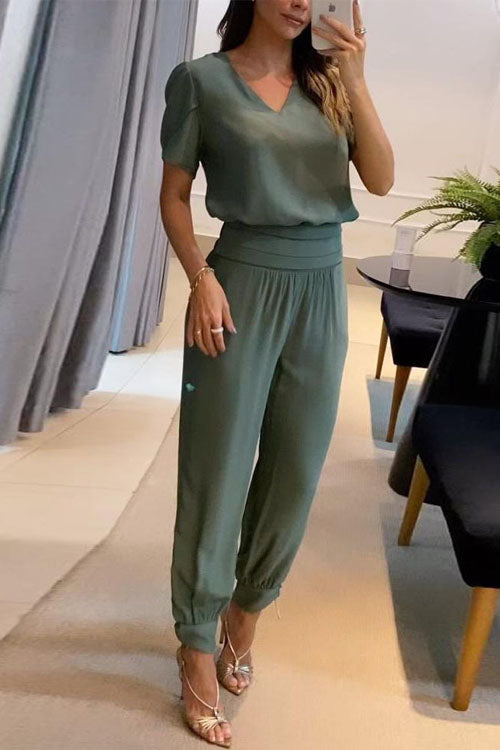 Alea V-Neck Two-Piece Set