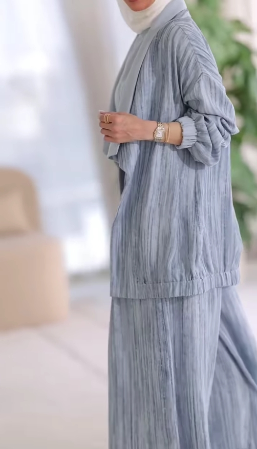 Briar Vertical Striped Casual Three-Piece Set