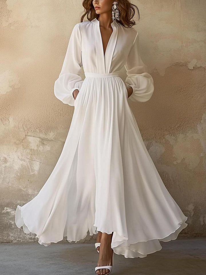 Laurah | Vintage V-Neck Dress