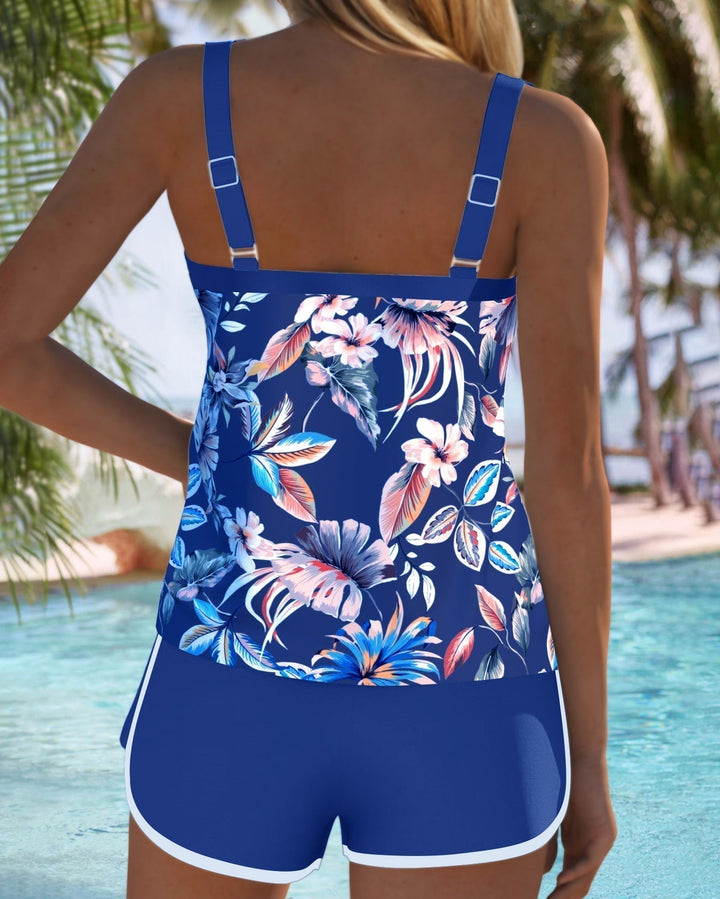 Reychel- Refined Floral Tankini Set