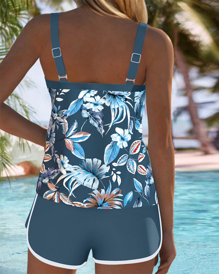 Reychel- Refined Floral Tankini Set