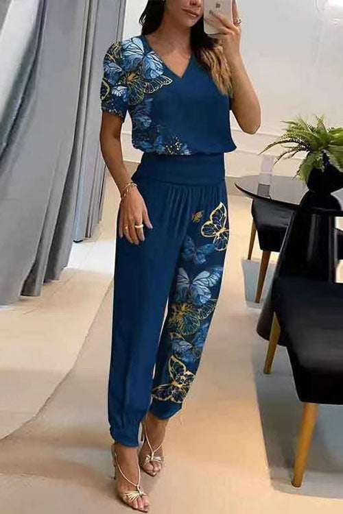 Alea V-Neck Two-Piece Set