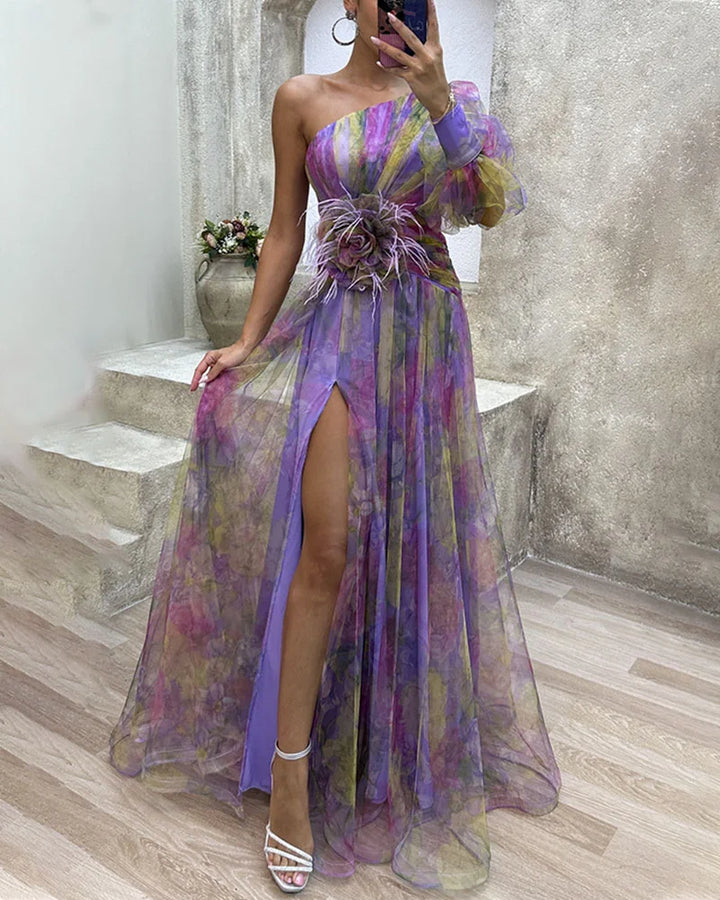 Ameliah | Elegant Split Dress