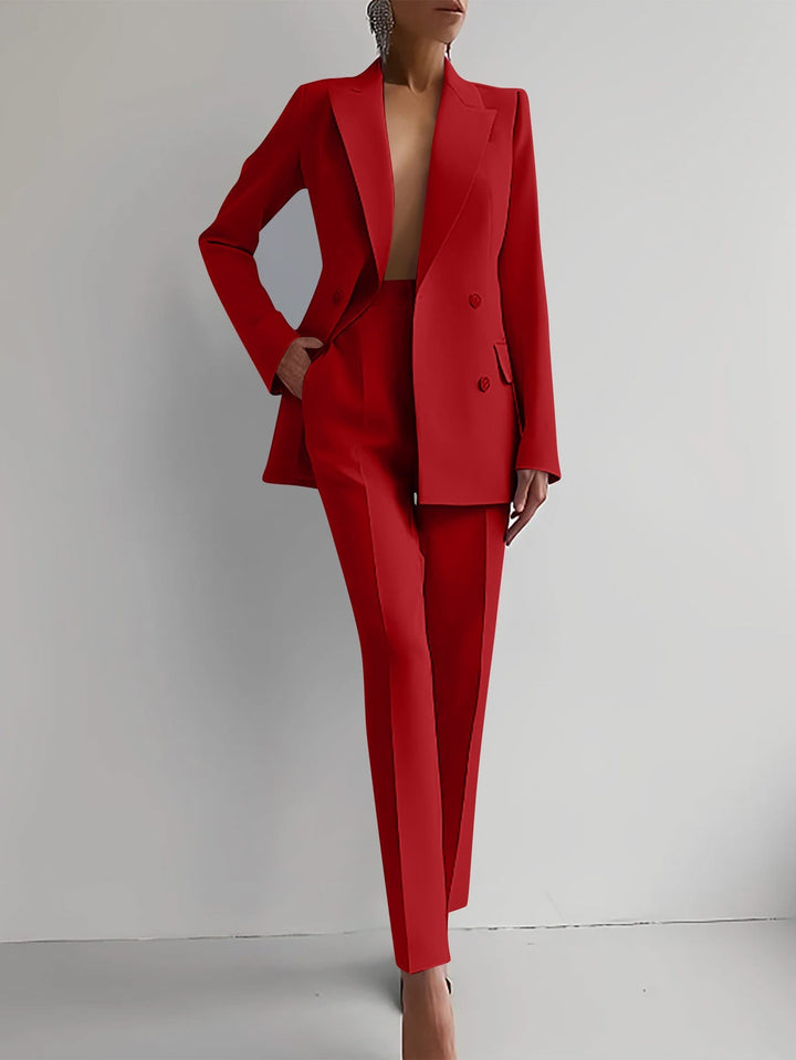 Leigh Blazer & High Waist Pants Set