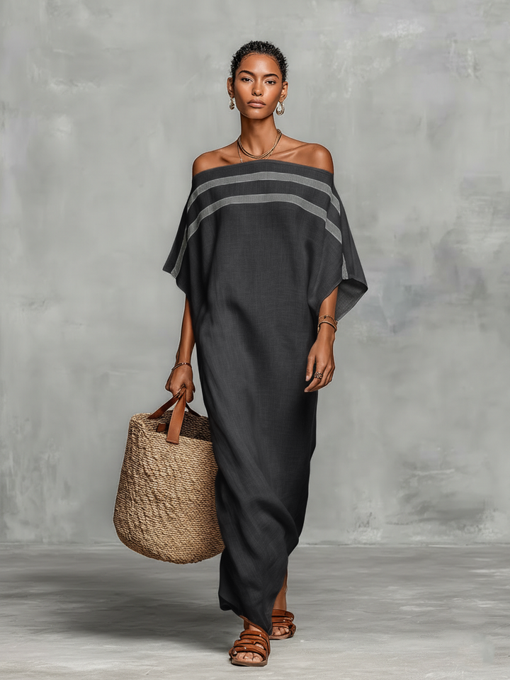 Ella |  Maxi Dress with Off-the-Shoulder Neckline