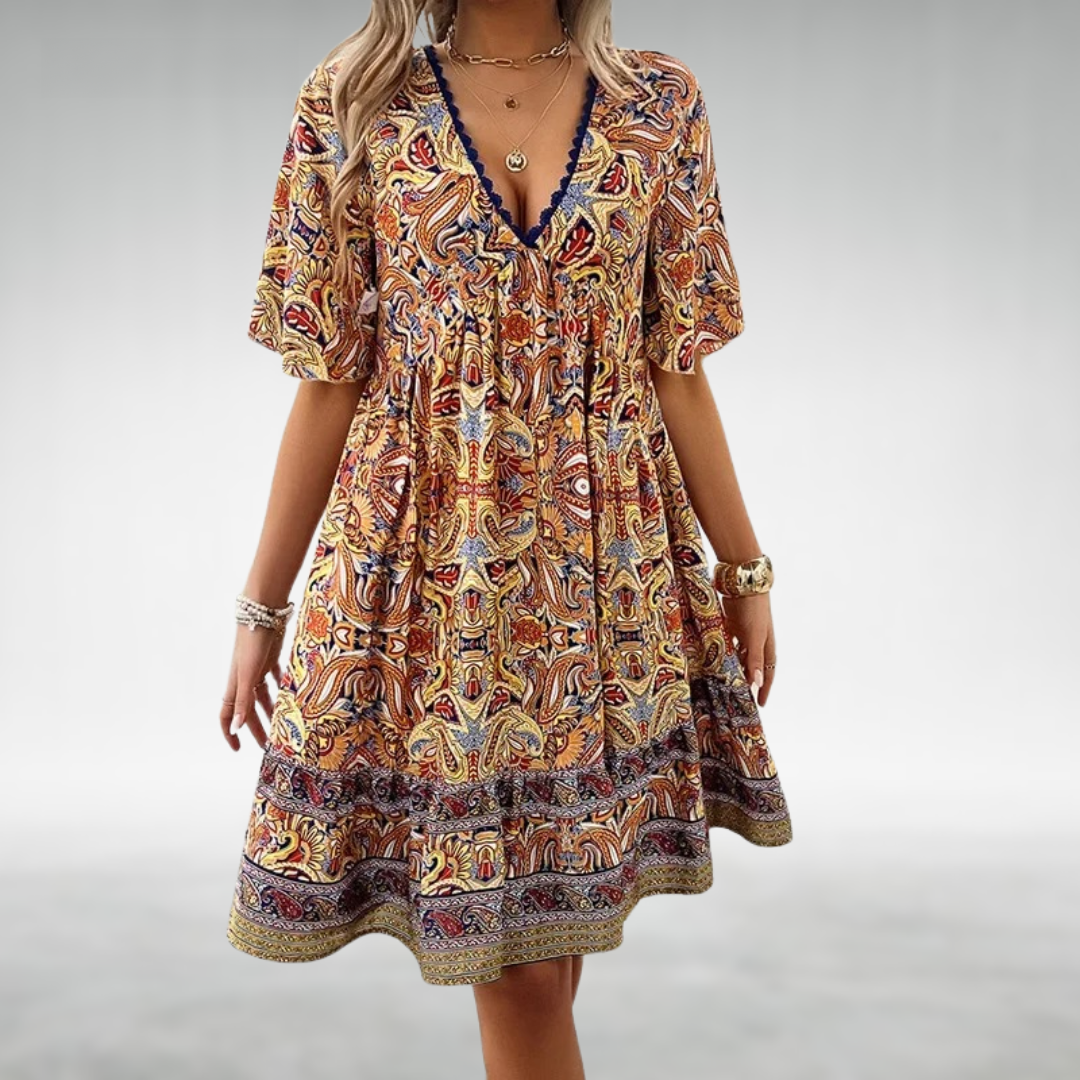 Adriana | Paisley Print Dress
