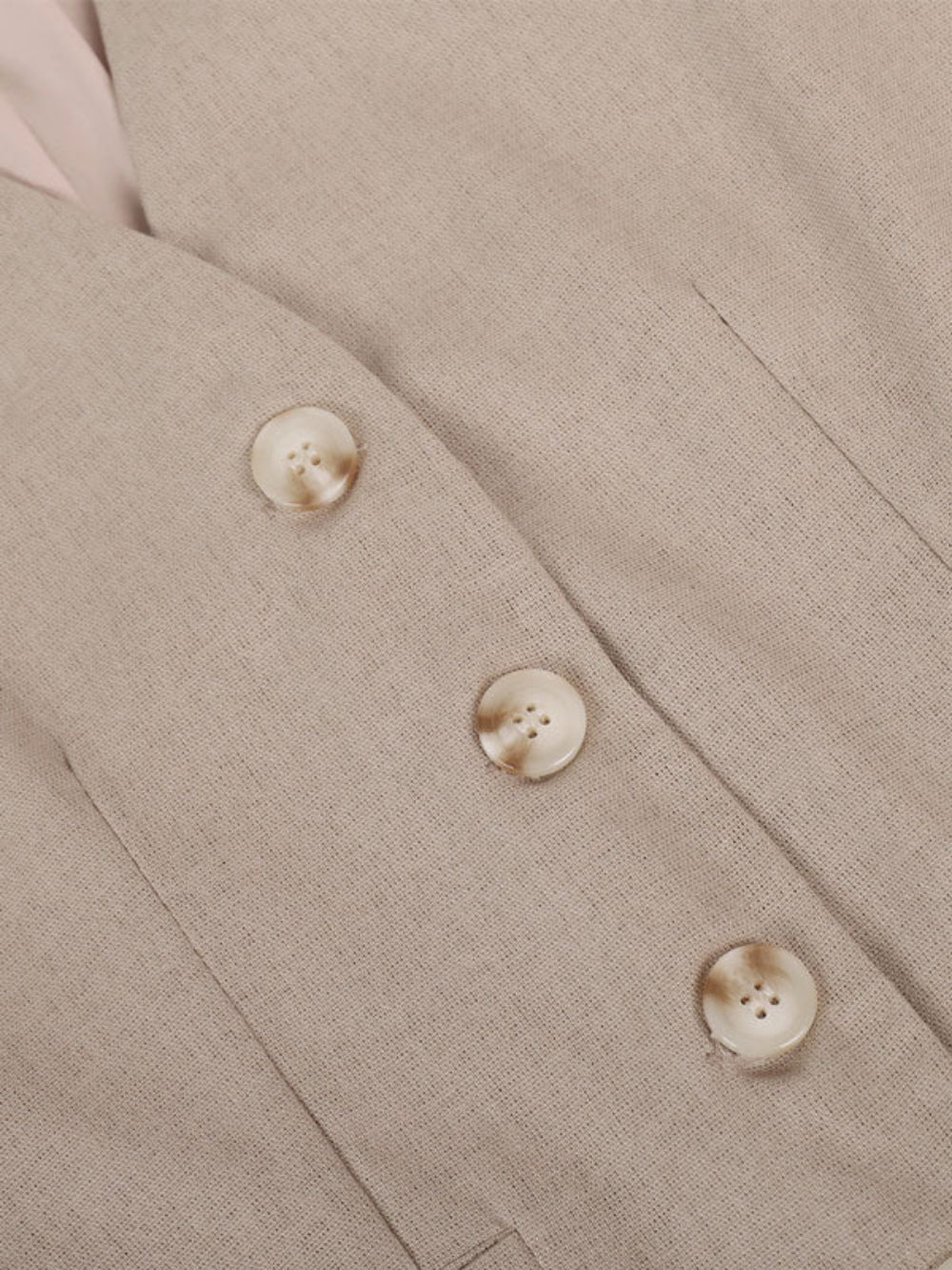 Sarah V-neck Pleated Wide-leg Pants Suit