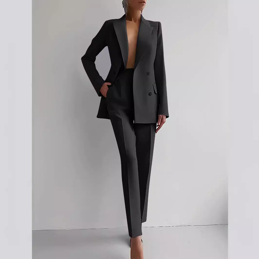 Leigh Blazer & High Waist Pants Set