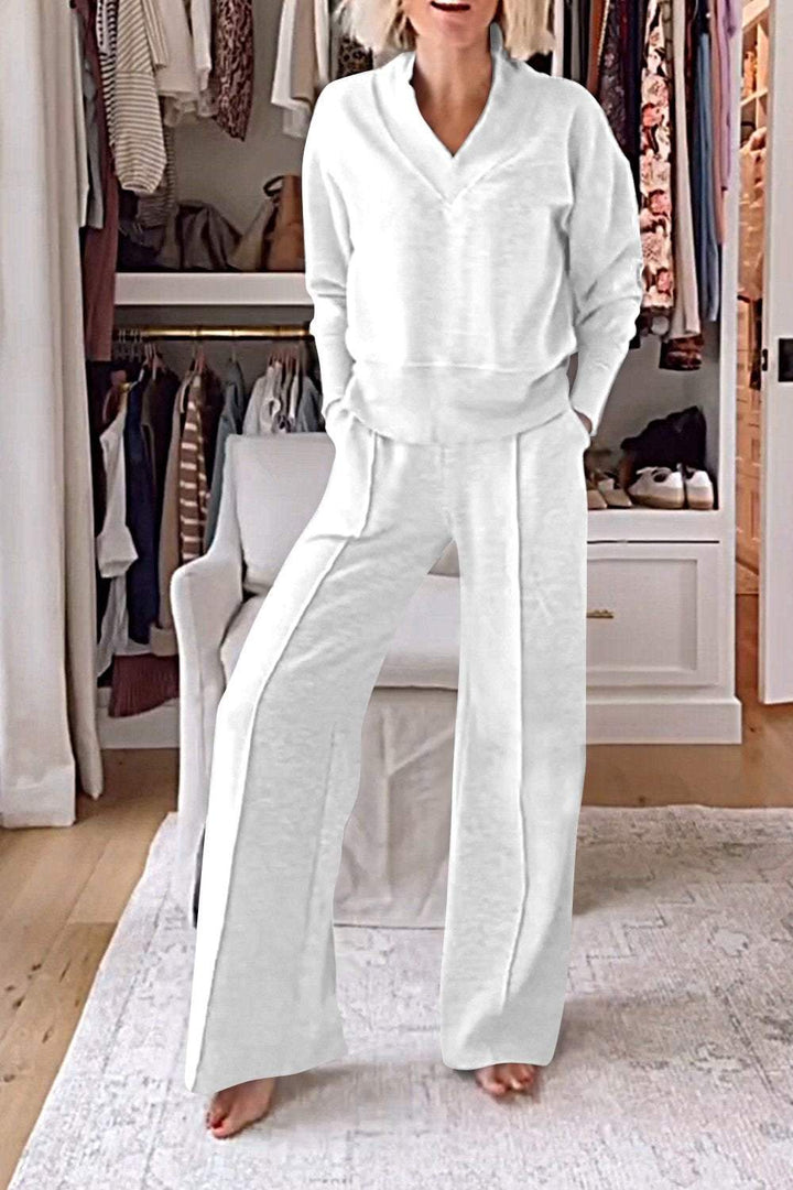 Lyric V-neck Top & Pants Set